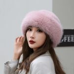 Luxury Faux Fur Winter Hat (Soft Pink)