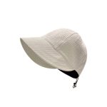 Winter Textured Fisherman Cap with Drawstring (Snow White)