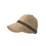 Quick-Dry Waterproof Retro Brim Cap (Khaki) with Contrast Band